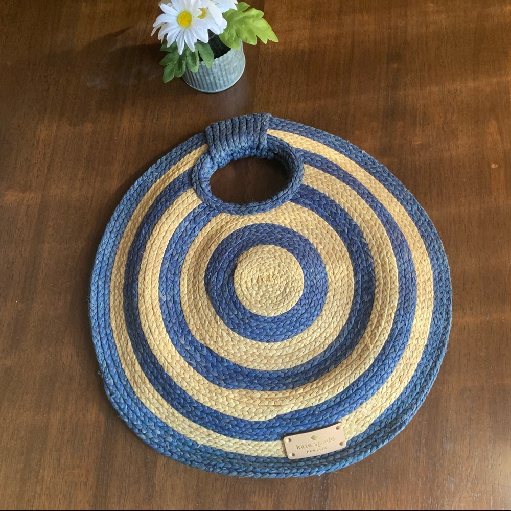 Kate Spade Rwanda Hand in Hand Raffia Circle Bag